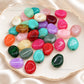 Assorted Smooth Oval Plastic Beads | Size : 23mm*19mm | PB141