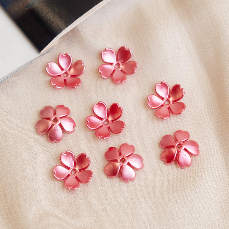 Colour Flower Hair Accessories | Size : 15mm | 50 Pcs