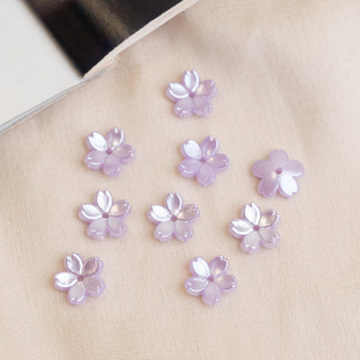 Colour Flower Hair Accessories | Size : 12mm | 100 Pcs