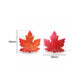 Assorted glass Maple Leaf Charm Beads | Size : 16mm | Qty: 25pcs | GB94