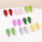Glass Leaf Charms Beads | Size : 23mm | Qty: 25pcs | GB95
