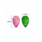 Assorted Glass Teardrop Leaf Charms Beads | Size : 18mm | Qty: 25pcs | GB97