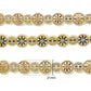 Crystal Medallion Beaded Lace | Qty : 1mtr