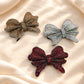 Rhinestone Scalloped Hair Bow Applique | Qty : 1pc | HA34