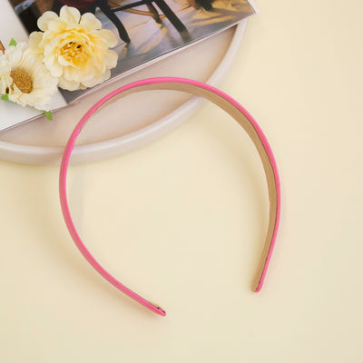 Colour Satin Hair Band  | Size 25mm | Qty : 10 Pcs-1:1