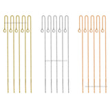 18k Brass Ear Threads Earrings Findings | Size : 95mm | Qty : 6pcs | EF38