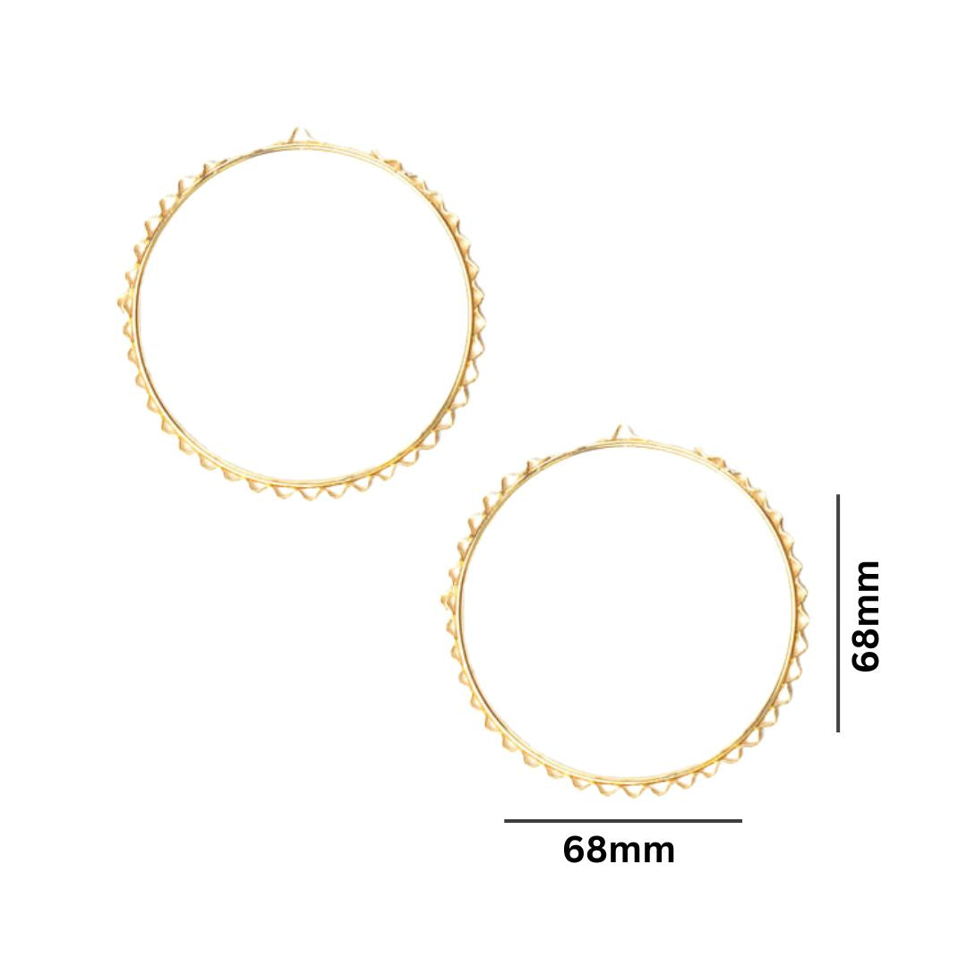 Earring Base 35 Naka Bali | Size : 68mm | Qty : 10pcs | EF82