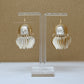 Golden Jhumkas with Classic Leaf Tassels | Qty : 2pcs-1pair | EF82