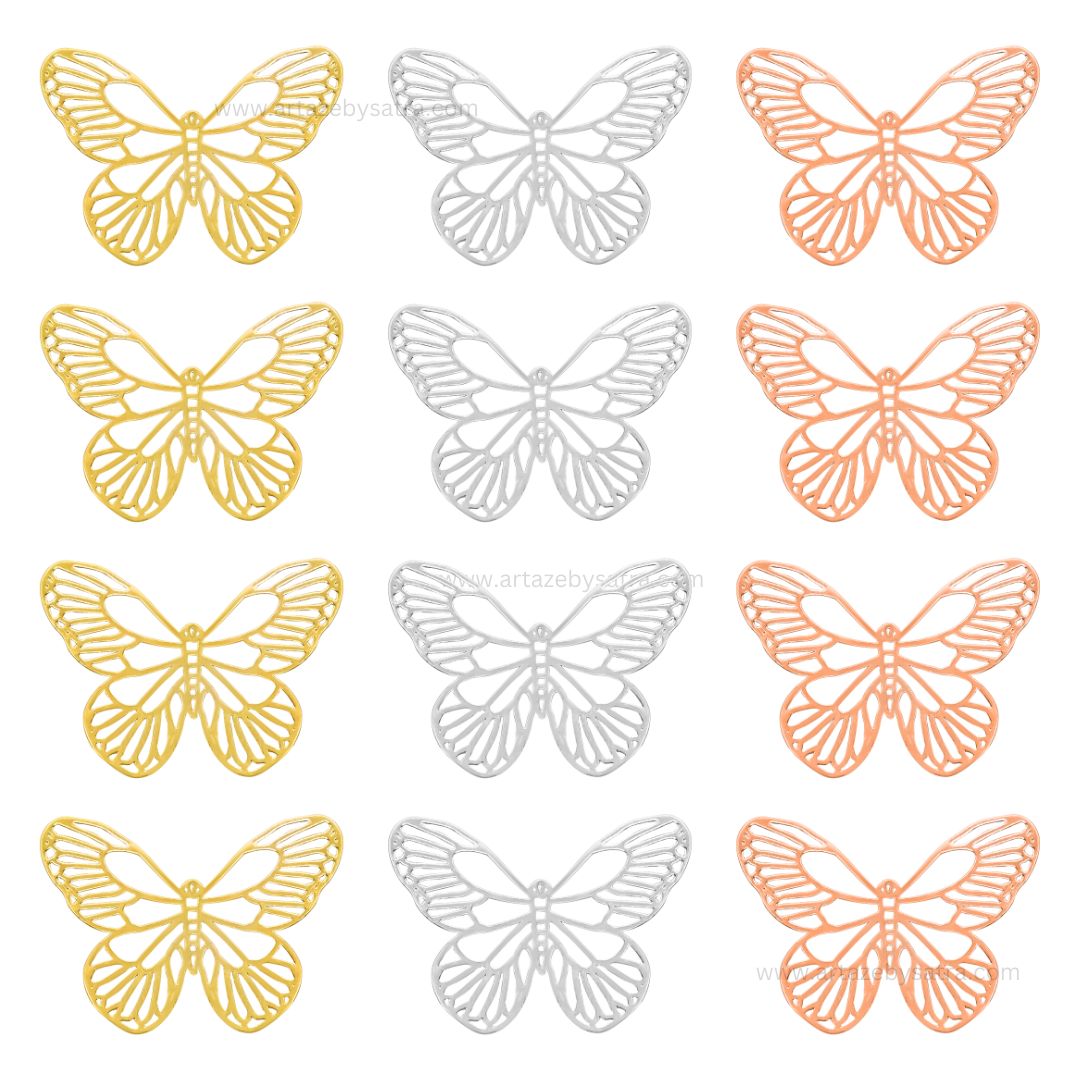 Butterfly Brass Etching | Size : 30,40mm | BF157