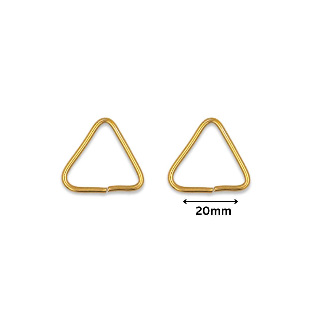 Triangle Shape Ring | Size : 20mm | Qty : 100g | BF69