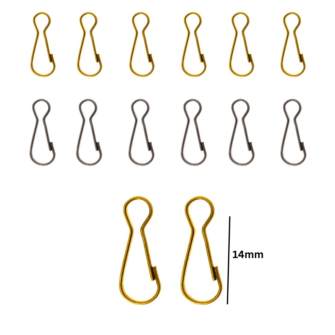 Spring Hooks Snap Clip | Size : 14mm | Qty : 500g | BF75