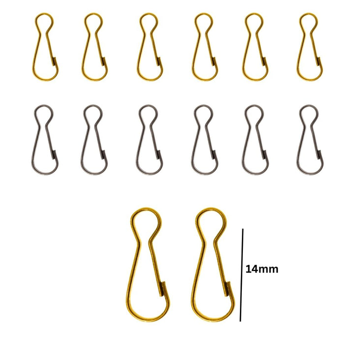 Spring Hooks Snap Clip | Size : 14mm | Qty : 500g | BF75