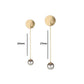 Pearl Lapel Pin | Size : 74mm Round Size : 17mm | 10pcs | BF112