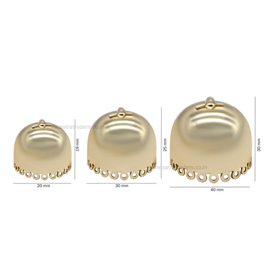Plain Ethnic Jhumki | Qty : 6pcs | EF43