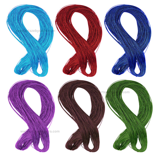 Multi-Coloured Crafts Thread | Size : 0.5mm | Qty : 50mtr | WT29