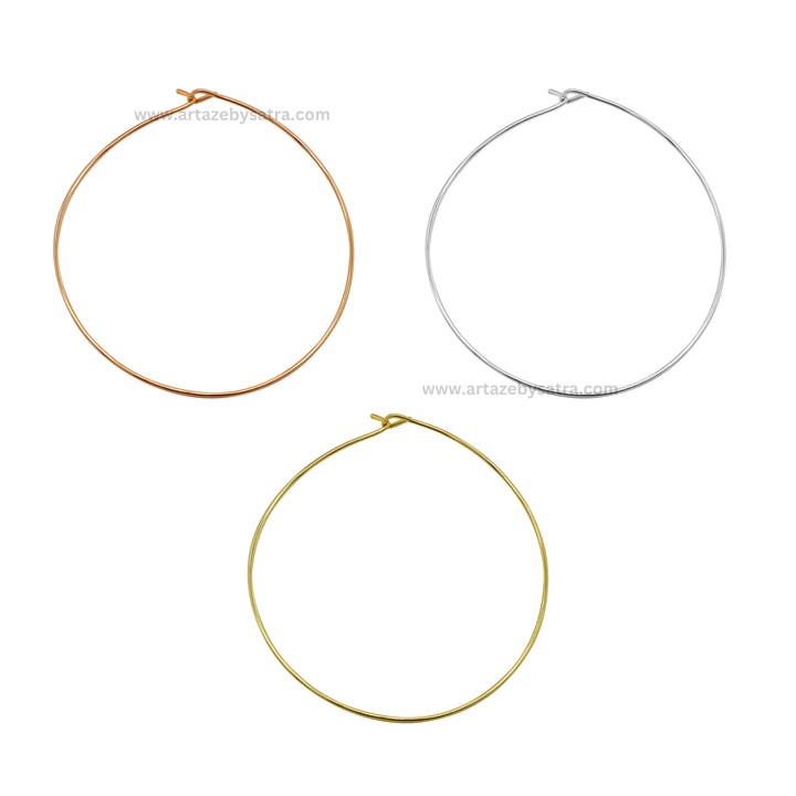 Ear Hoop Plain Bali | Qty : 1gross-144pair | EF65