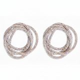 White Diamond Glitter Pipe | Size - 4mm | Qty : 1mtr