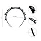 Clutcher Hair Band | Size : 4.5inch | Qty : 5pcs | HB09