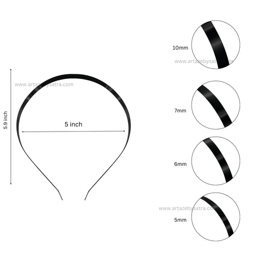 Black Spray Hair Band | Qty : 10pcs | HB01