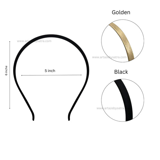Hair Band with Satin | Qty : 10pcs | HB06