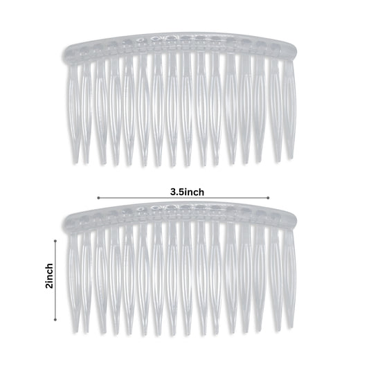Transparent Plastic Hair Comb | Size : 3.5inch | Qty : 20pcs | HA18