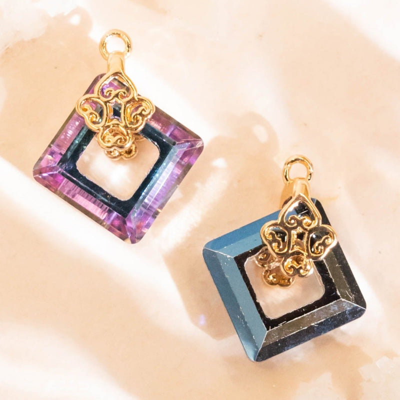 Luxure Diamond Charm Connector Pendant | Size : 14mm | 01Pcs