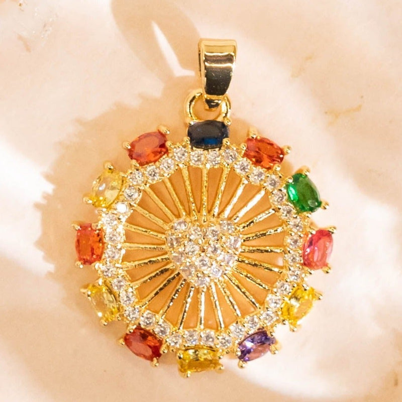 Luxure Diamond Charm Connector Pendant | Size : 18mm | 01Pcs