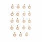 Golden Alphabet Charm Anti-Tarnish | Size : 16mm | Qty : 1pc