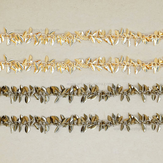 Leaf Shape Iron Chain | Size : 19mm | Qty : 1mtr | IC25