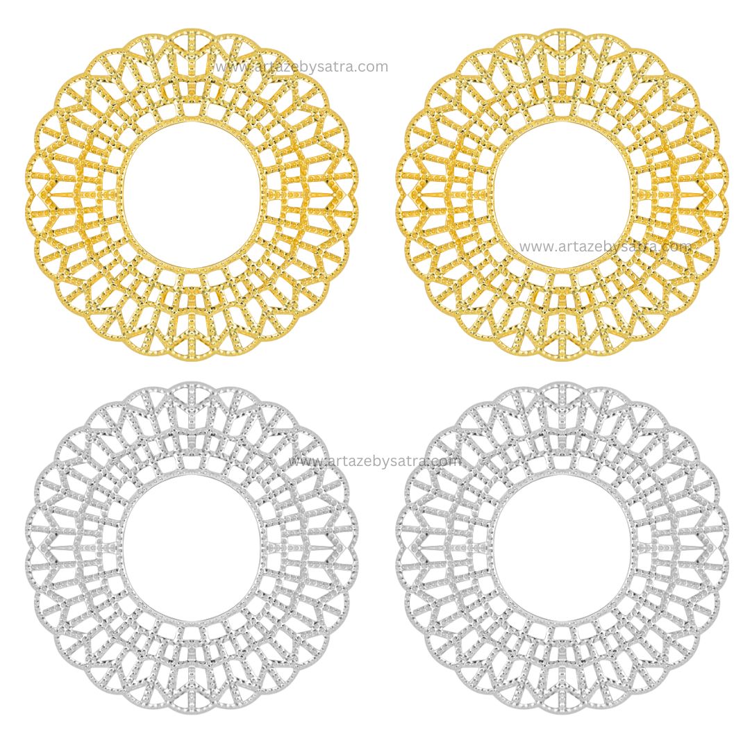 Round Metal Art Base | Size : 60mm | Qty : 100g | MA100