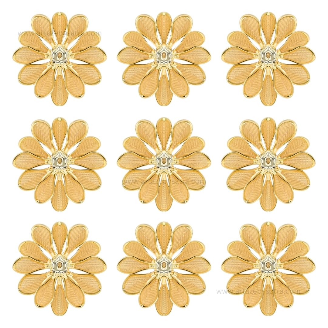 Metal Art Flower| Size : 40mm | Qty : 20pcs | MA200