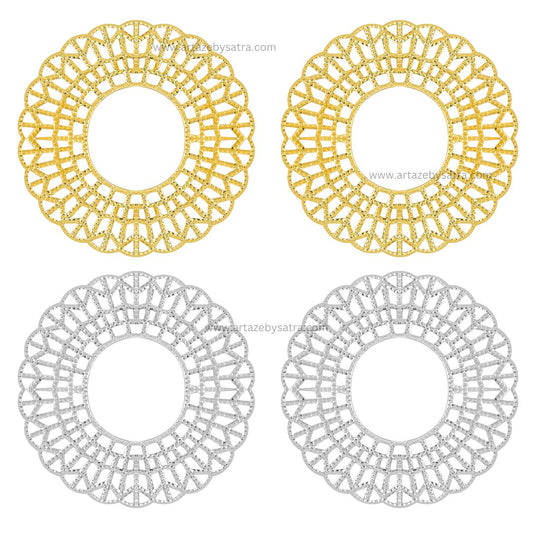 Round Metal Art Base | Size : 60mm | Qty : 100g | MA100