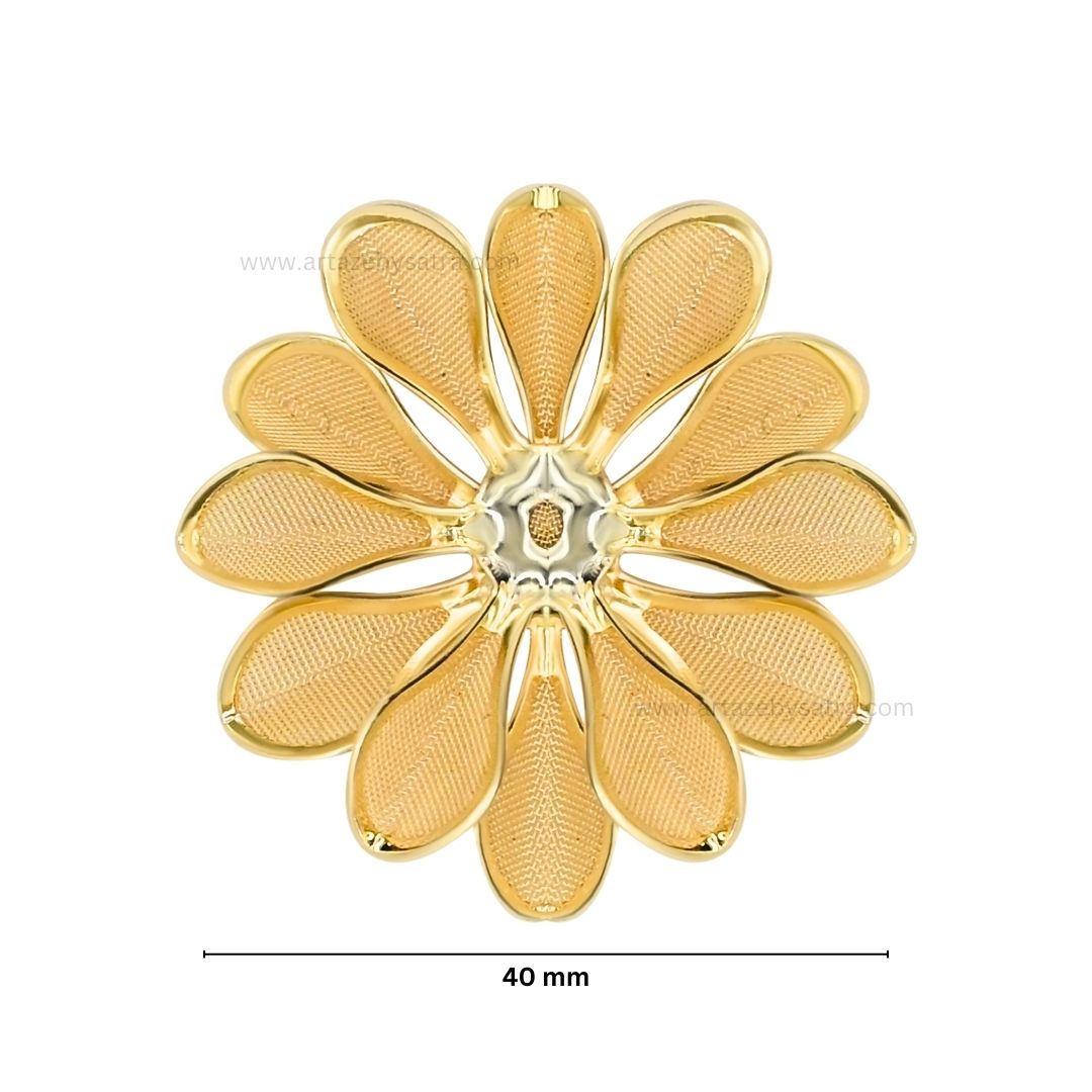 Metal Art Flower| Size : 40mm | Qty : 20pcs | MA200