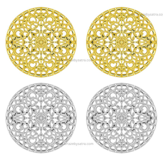 Round Metal Art Base | Size : 41mm | Qty : 100g | MA101