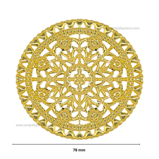 Round Metal Art Base | Size : 79mm | Qty : 100g | MA102