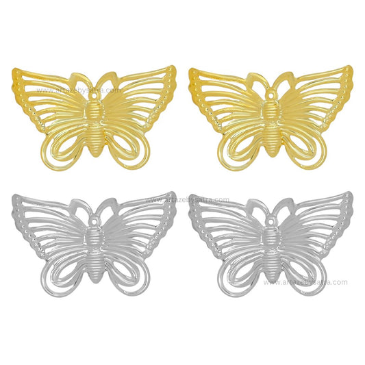 Butterfly Metal Art | Size : 27mm | Qty : 20pcs | MA13