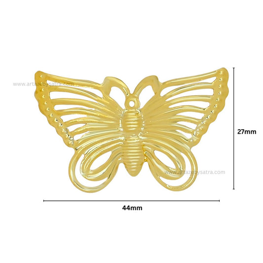 Butterfly Metal Art | Size : 27mm | Qty : 20pcs | MA13