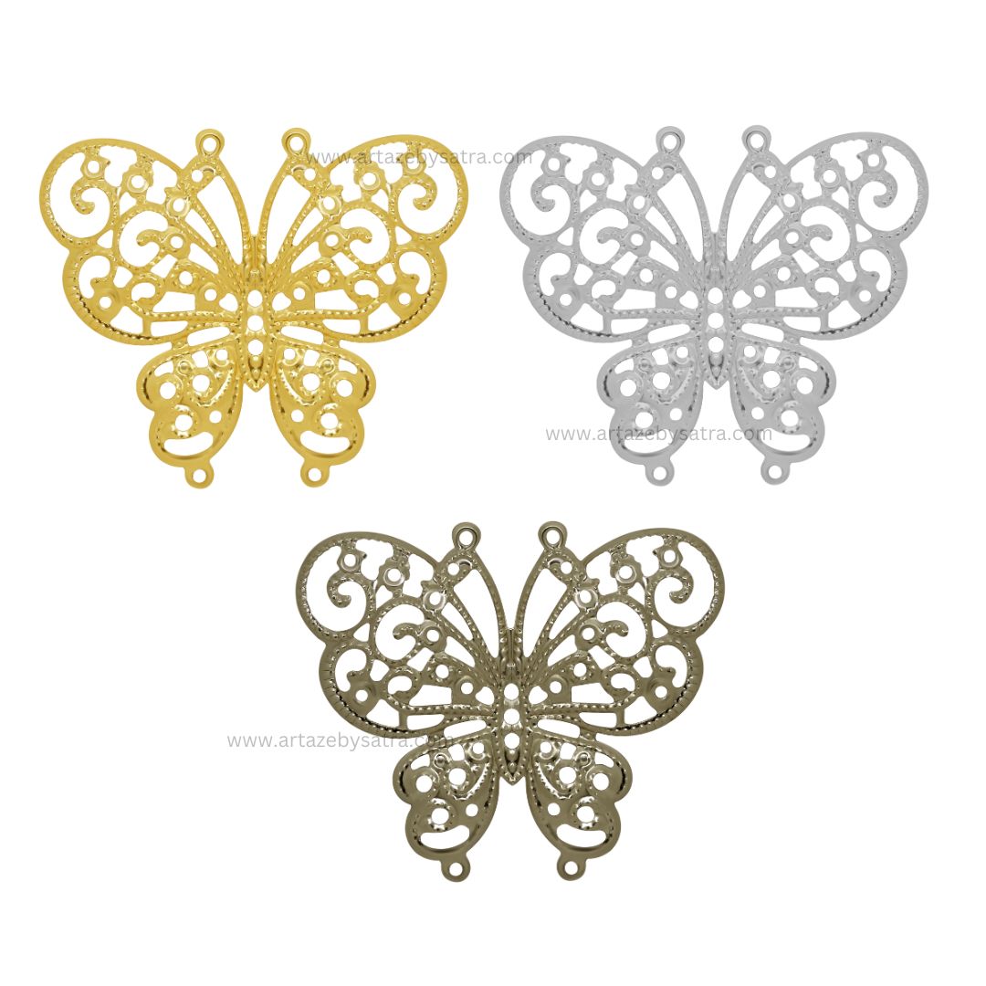 Butterfly Metal Art | Size : 55mm | Qty : 10pcs | F-6-18 | MA18
