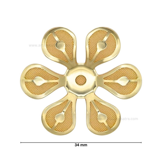 Metal ArtFlower | Size : 34mm | Qty : 50pcs | MA186