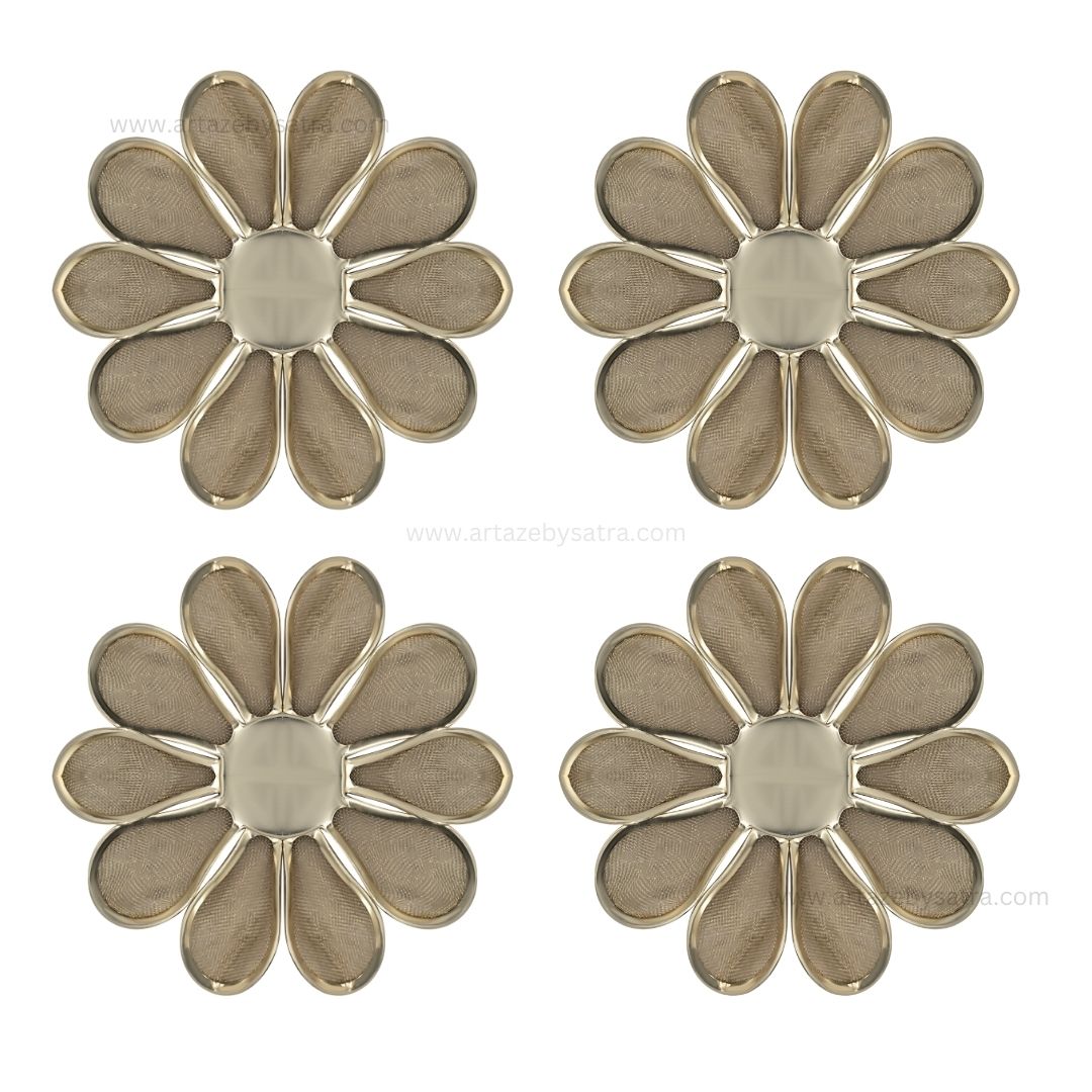 Metal Art Flower | Size : 55mm | Qty : 20pcs | MA187