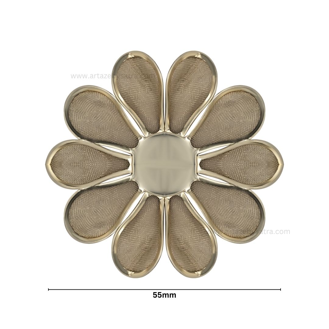 Metal Art Flower | Size : 55mm | Qty : 20pcs | MA187