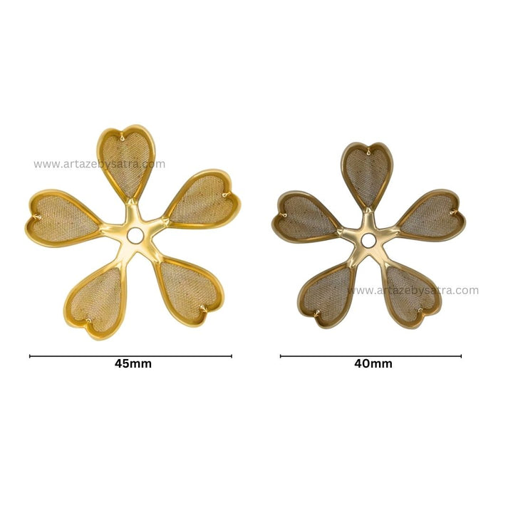 1  Hole Metal Art Flower | Qty : 50pcs | MA189
