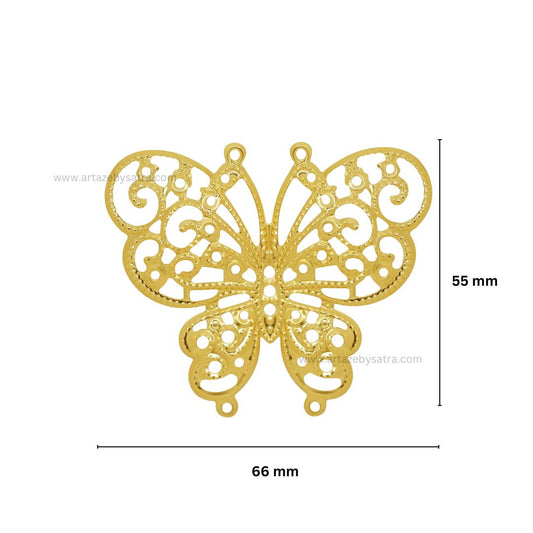 Butterfly Metal Art | Size : 55mm | Qty : 10pcs | F-6-18 | MA18