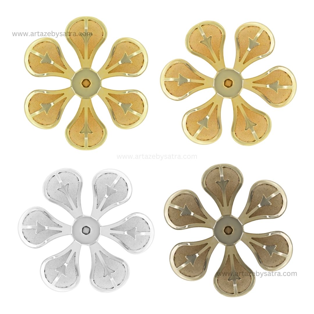 Metal Art Flower| Size : 36mm | Qty : 50pcs | MA190