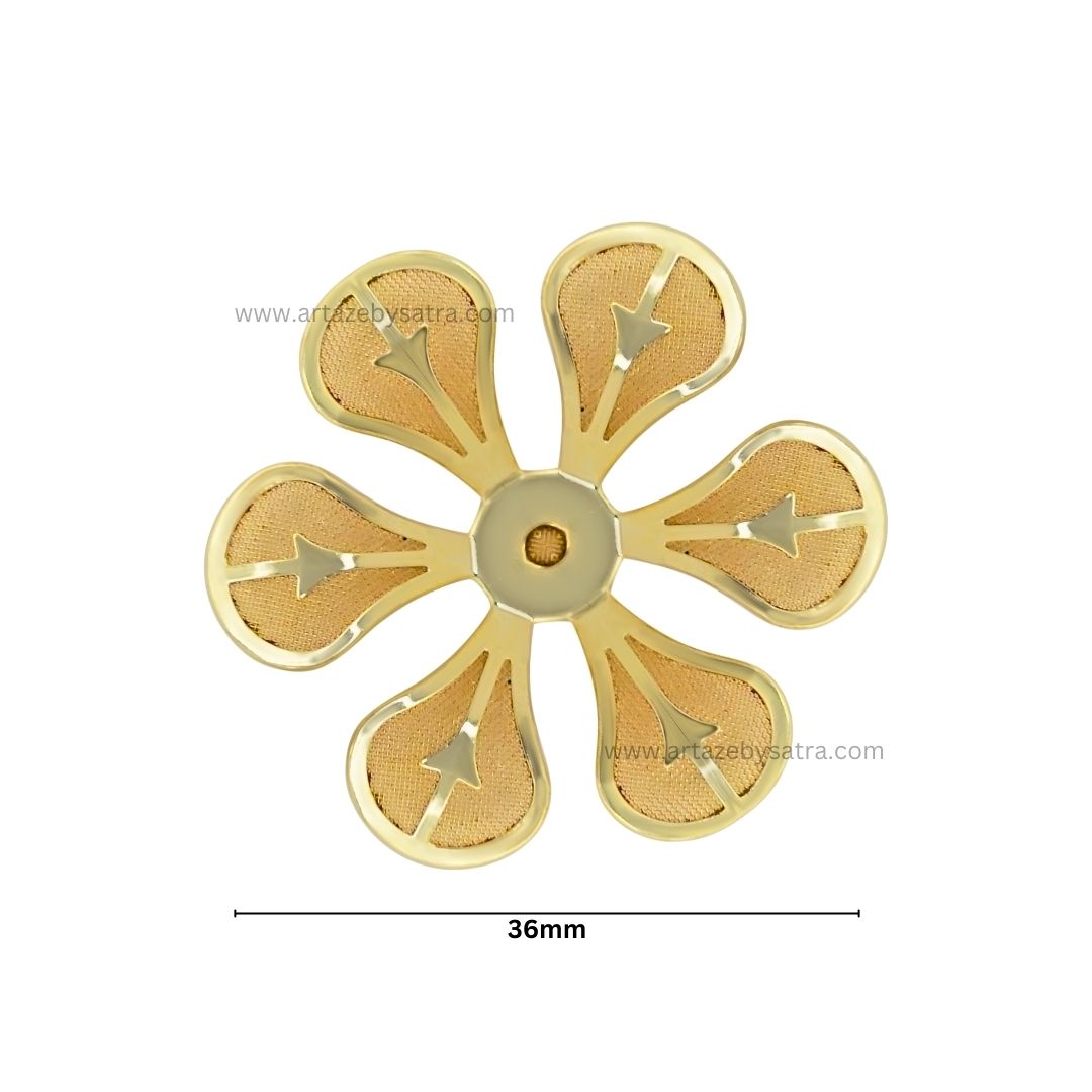 Metal Art Flower| Size : 36mm | Qty : 50pcs | MA190