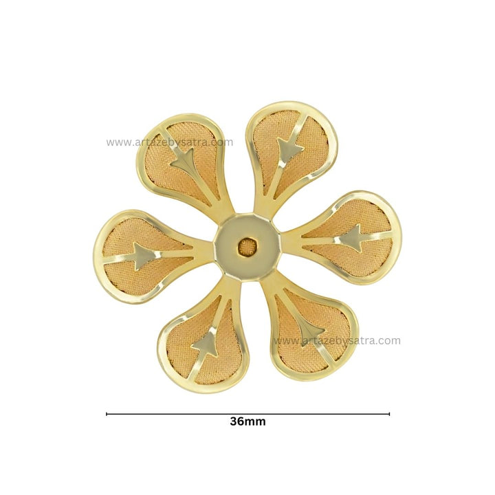 Metal Art Flower| Size : 36mm | 50pcs