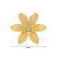 Metal Art Flower | Size : 41mm | Qty : 50pcs | MA193
