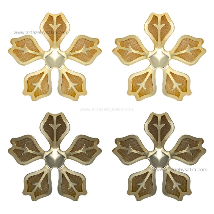 Metal Art Flower | Size : 33mm | 50pcs