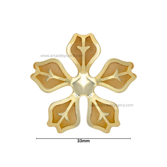Metal Art Flower | Size : 33mm | Qty : 50pcs | MA194