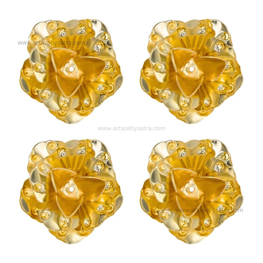 Metal Art Flower | Size : 30mm | Qty : 10pcs | MA198